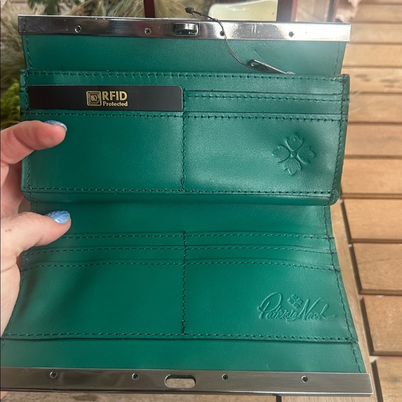 Patricia Nash Floral Wallet - Green and Yellow - Picture 4 of 5